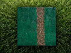 tela materica terra verde e marrone cangiante