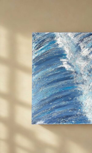 tela materica mare rilievo onde