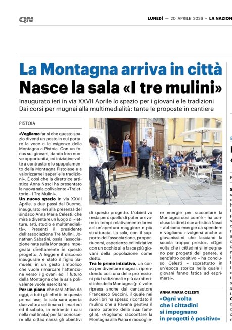 la nazione pistoia 20 aprile 2026.jpeg