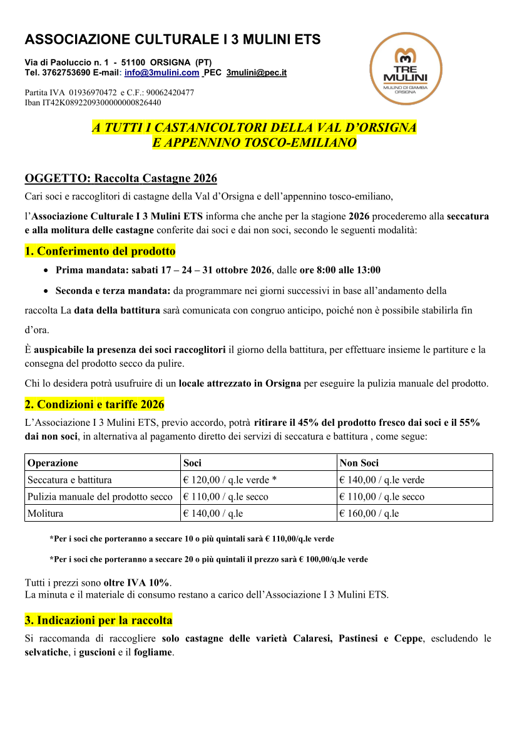 oggetto raccolta castagne 2026 2 oggetto raccolta castagne 2026 2