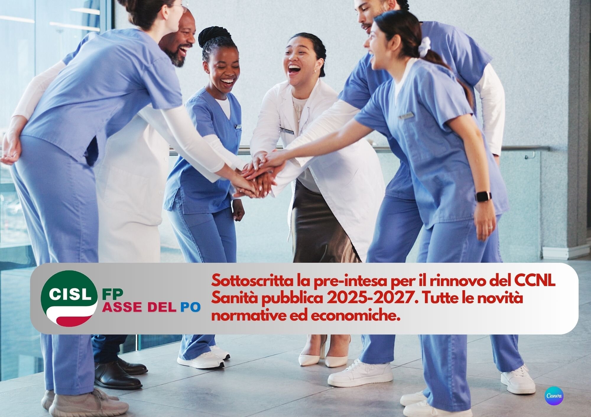 CISL FP Asse del Po. Firmato il Contratto Sanità Pubblica 2025-2027
