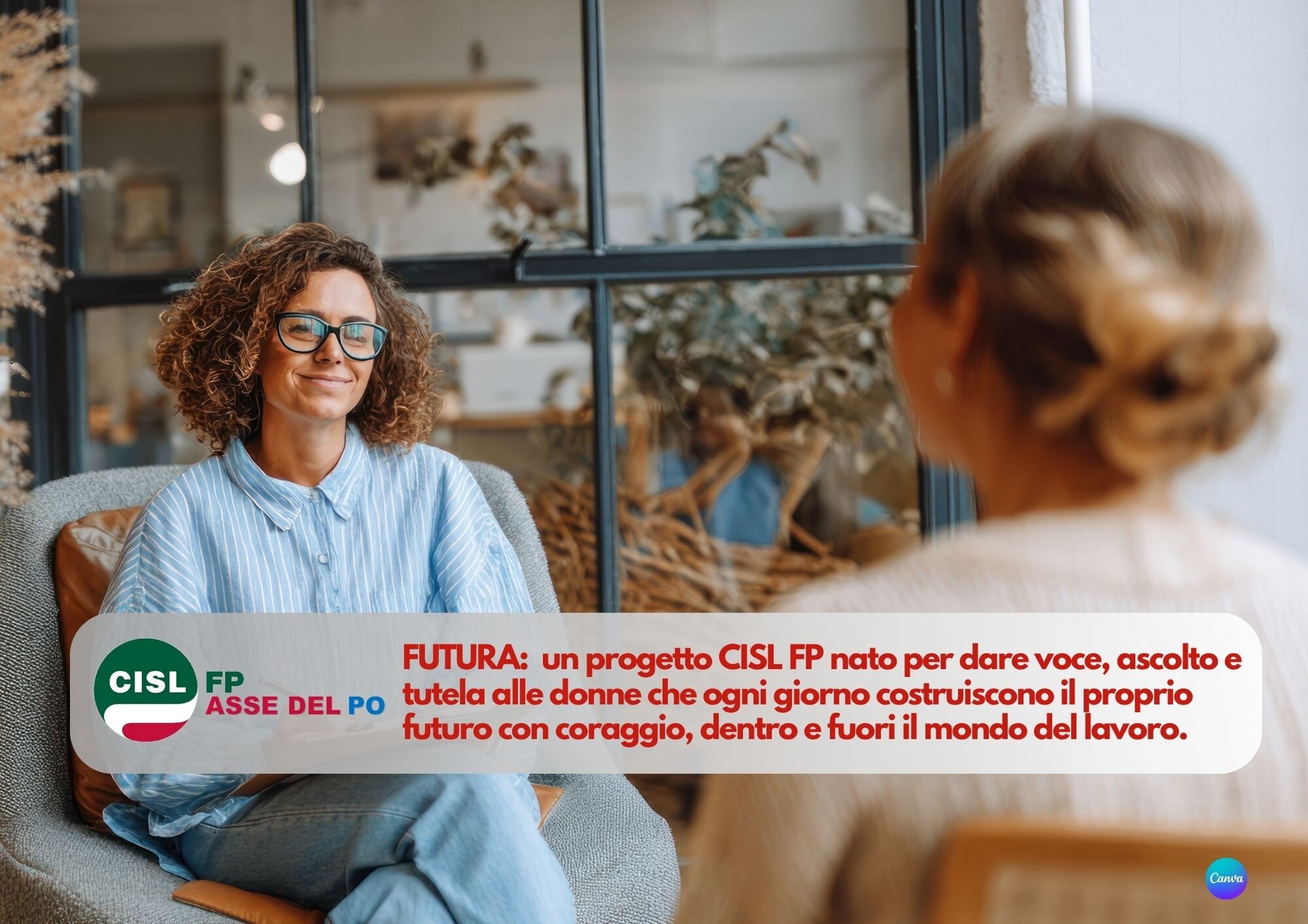 CISL FP Asse del Po. Futura: sportello di ascolto e tutela legale per le donne della CISL FP CISL FP Asse del Po. Futura: sportello di ascolto e tutela legale per le donne della CISL FP