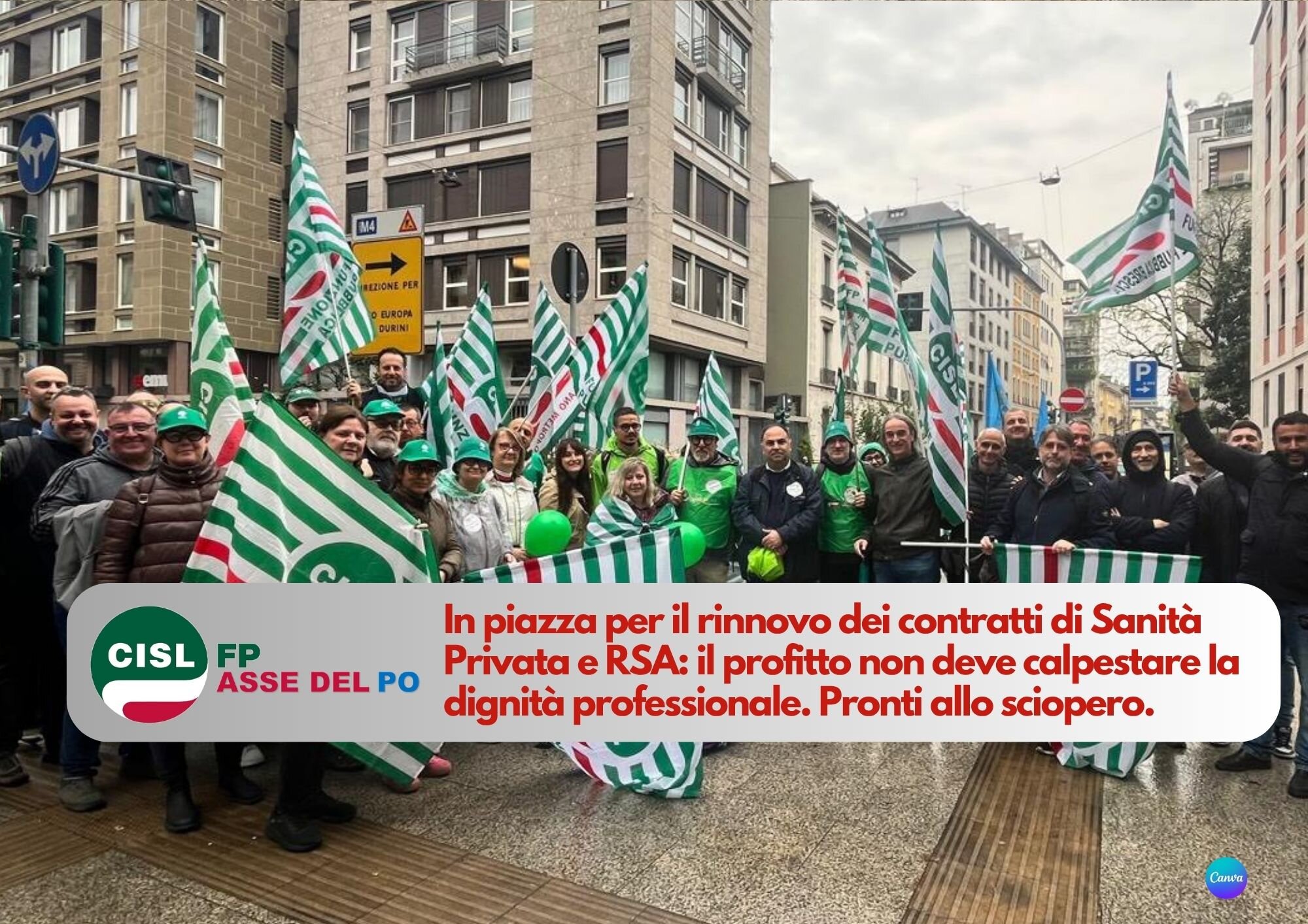 CISL FP Asse del Po. A fianco dei lavoratori di Sanit&agrave; Privata e RSA: il profitto non calpesti la dignit&agrave; professionale