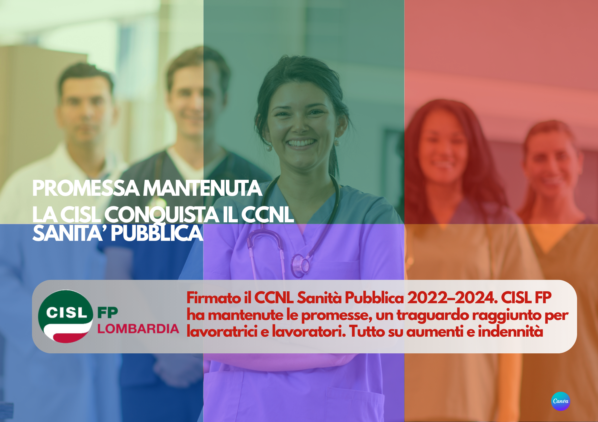 CISL FP Lombardia. Promessa mantenuta: firmato il Contratto Sanità Pubblica 2022-2024