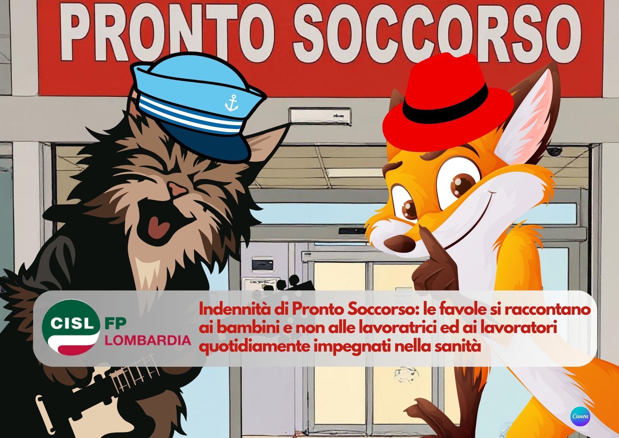 CISL FP Lombardia. Indennità di Pronto Soccorso, chiariamo la realtà e lasciamo le frottole al gatto e alla volpe