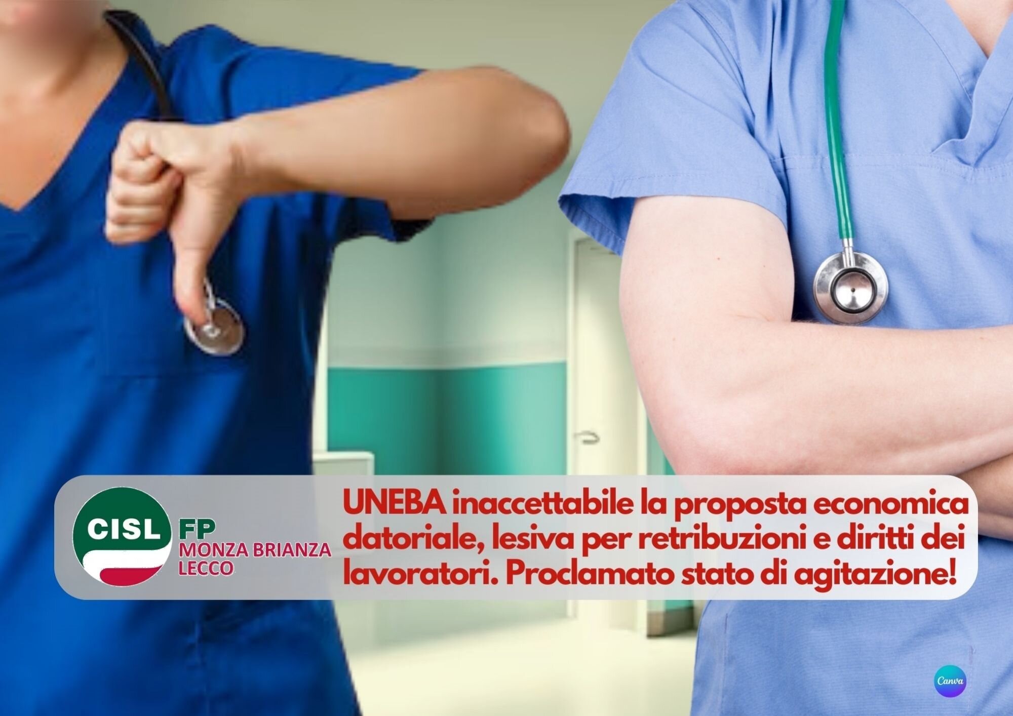 Cisl FP Monza Brianza Lecco. Uneba inaccettabile la proposta economica datoriale. Proclamato stato agitazione