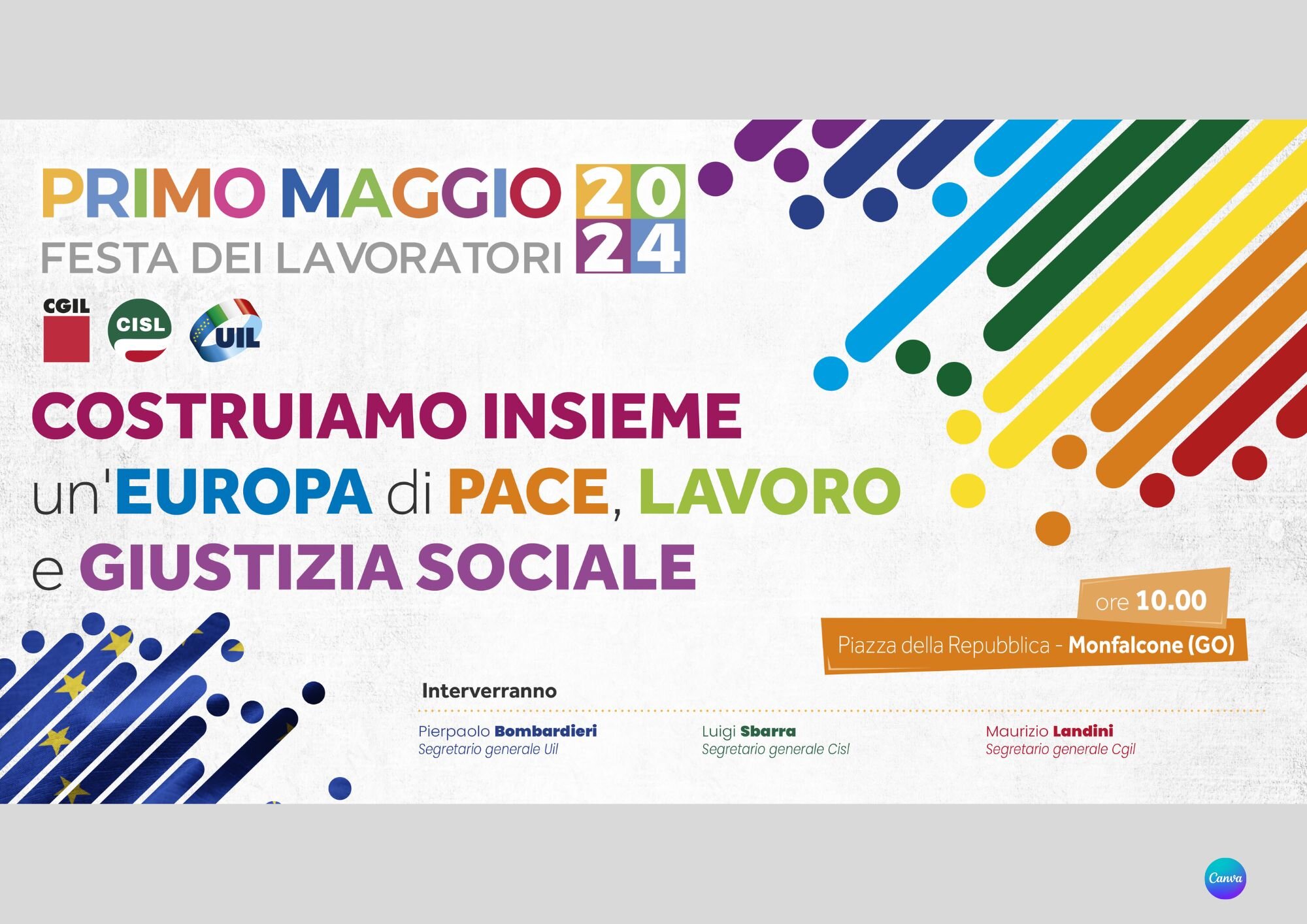 CISL FP Monza Brianza Lecco. 1° Maggio 2024: costruiamo insieme un’Europa di pace, lavoro e giustizia sociale