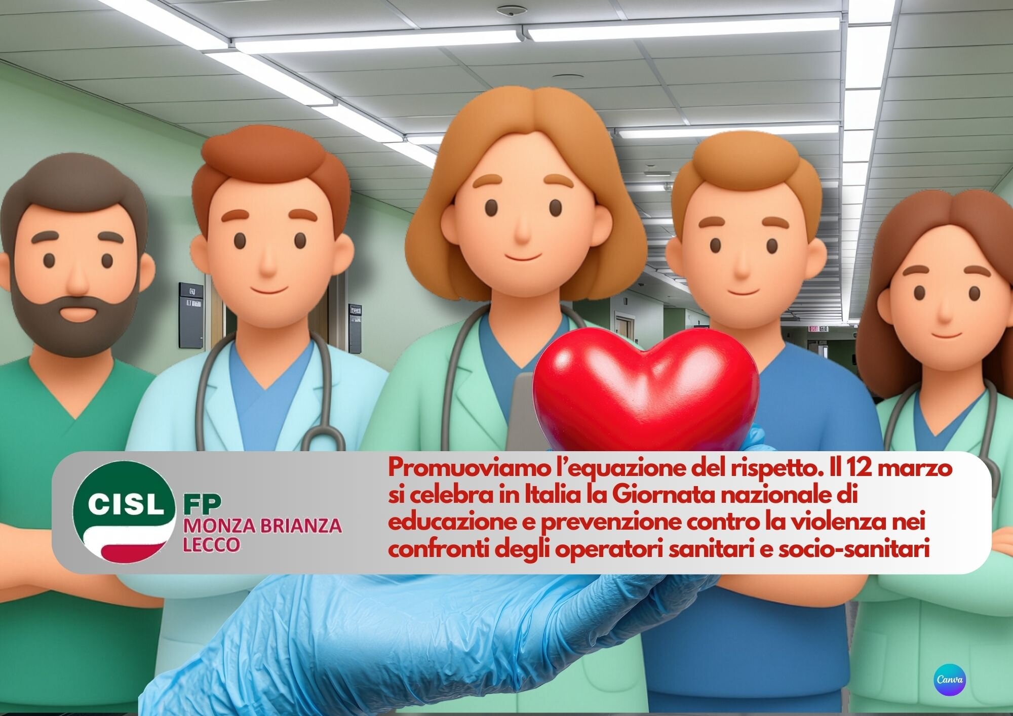 CISL FP Monza Brianza Lecco. 12 marzo 2026 Serve un'equazione del rispetto per eliminare la violenza sui sanitari