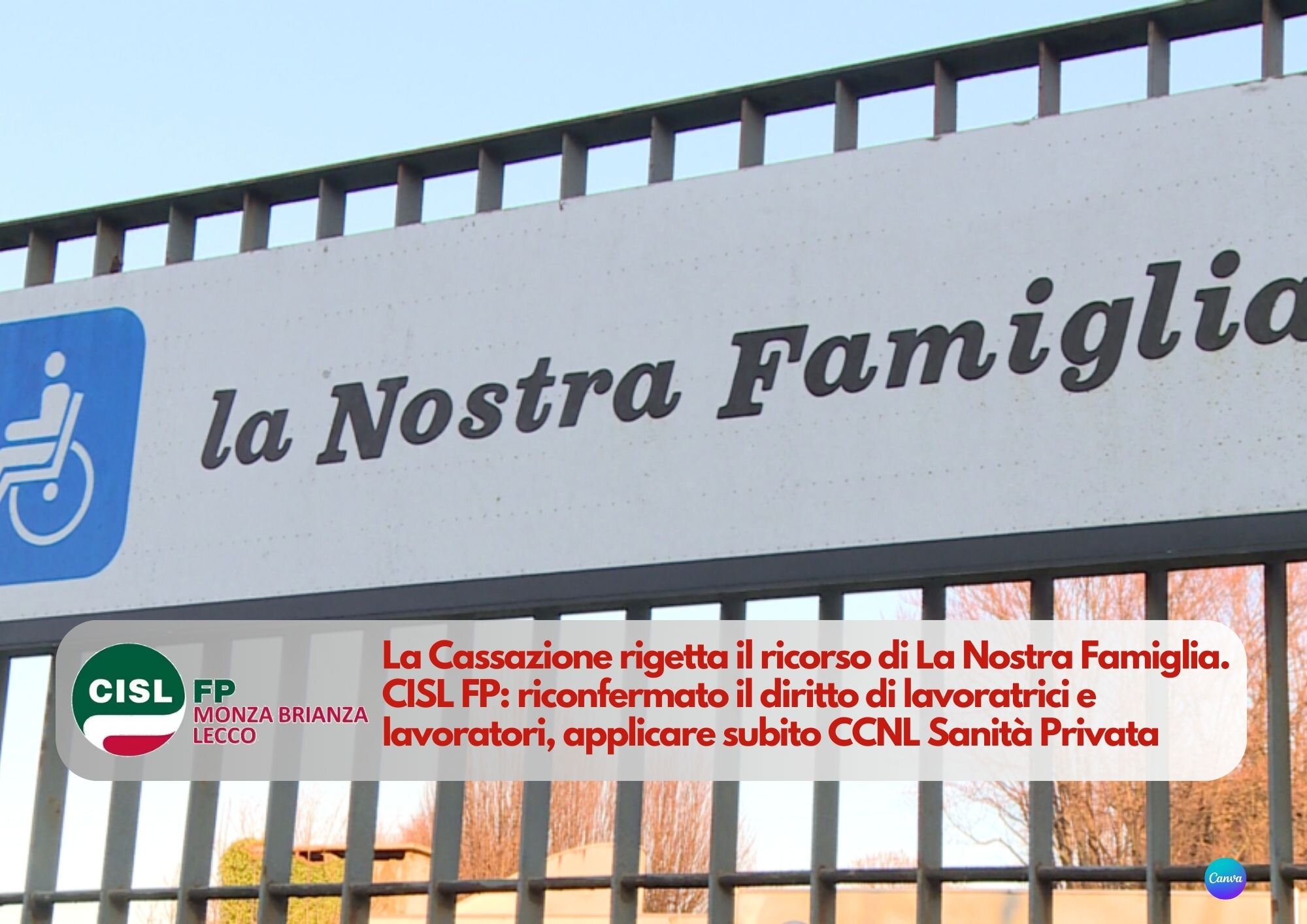 CISL FP Monza Brianza Lecco. La Cassazione rigetta il ricorso de 