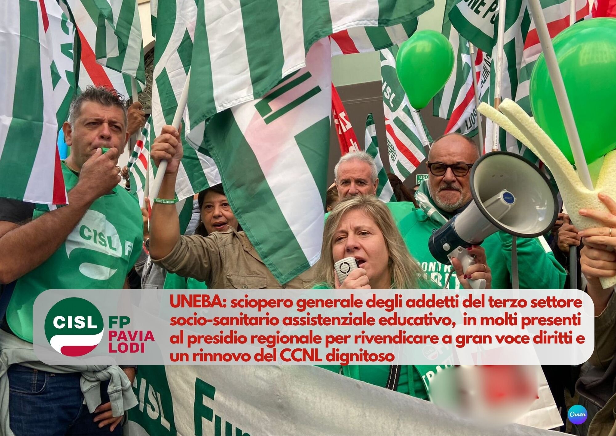 CISL FP Monza Brianza Lecco. Sciopero nazionale Uneba. A Milano il presidio regionale per chiedere il rinnovo contrattuale
