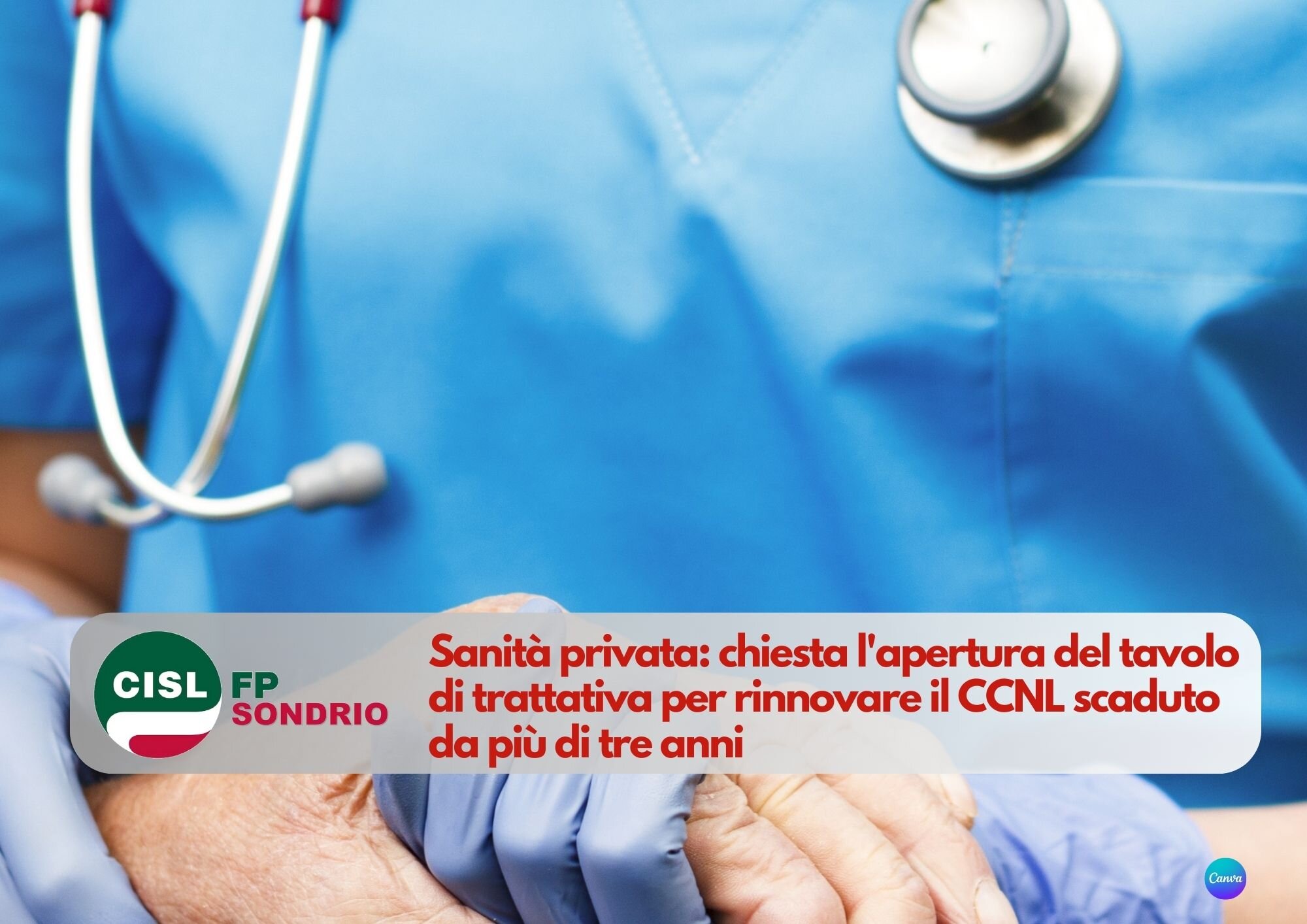 CISL FP Sondrio. Sanità privata: chiesta l'apertura del tavolo di trattativa per rinnovare il Contratto