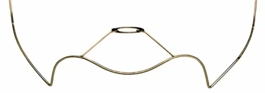 telaio per ventola / applique in filo di ferro verniciato oro