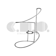 Telaio per paralume cilindrico in filo di ferro con struttura a spirale, dal design moderno e minimale Telaio per paralume cilindrico in filo di ferro con struttura a spirale, dal design moderno e minimale