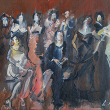 Figure olio su tela