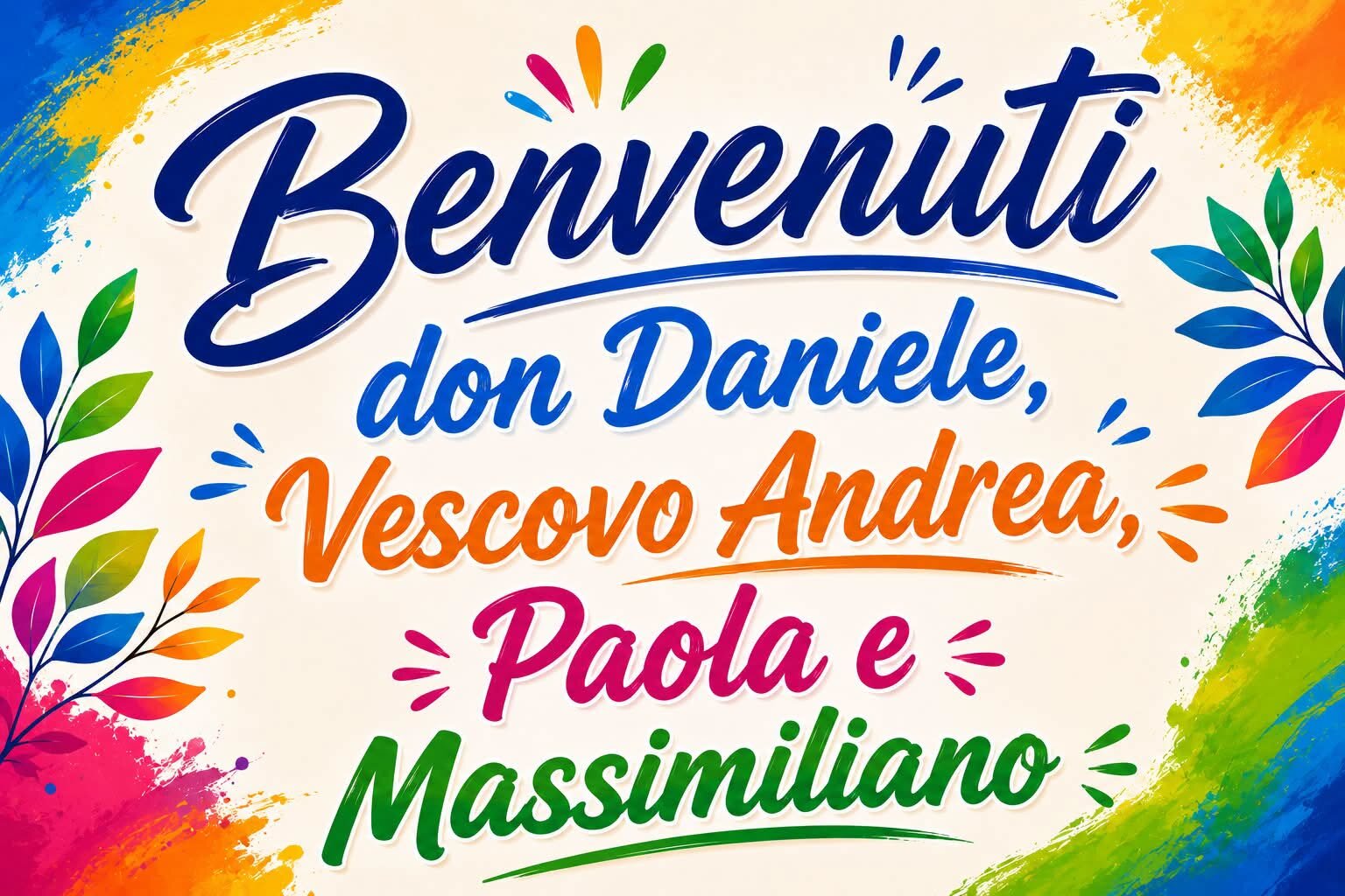 Benvenuti Don Daniele, Don Andrea, Paola e Massimiliano Benvenuti Don Daniele, Don Andrea, Paola e Massimiliano
