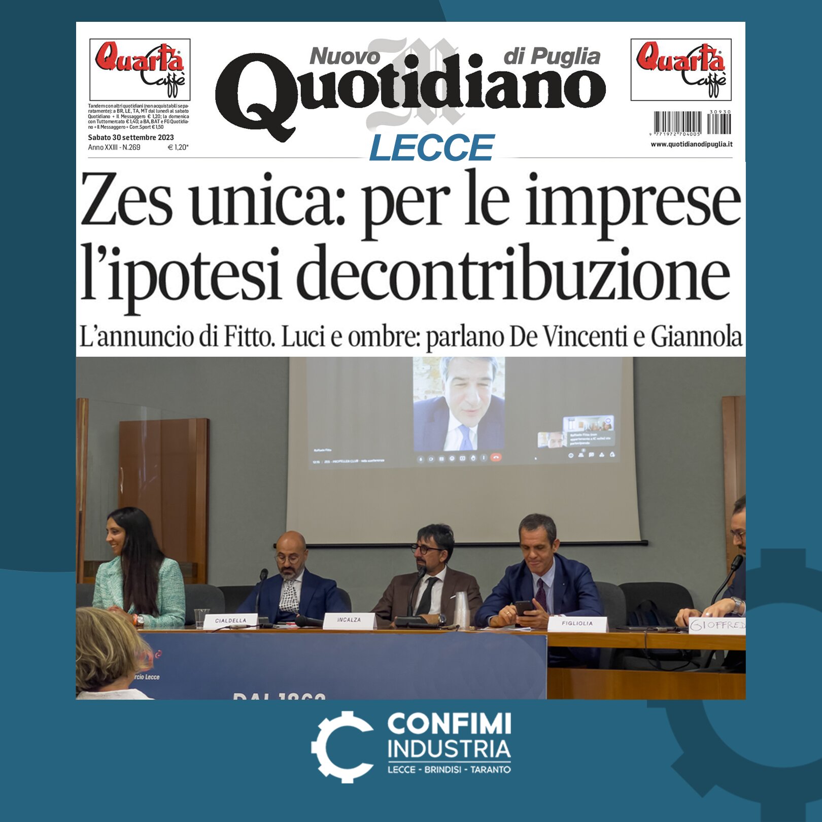 Zes unica per le imprese del Sud: «Sì alla decontribuzione» Zes unica per le imprese del Sud: «Sì alla decontribuzione»