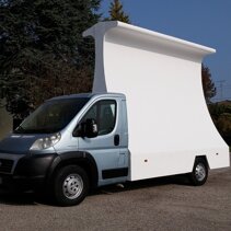 Vela Pubblicitaria su camion Fiat Ducato Maxi