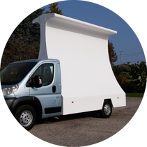 Autoveicolo Pubblicitario a Vela 4x3