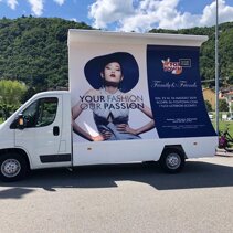 Vela Pubblicitaria su camion Peugeot Boxer