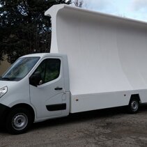 Vela Pubblicitaria su camion Renault Master