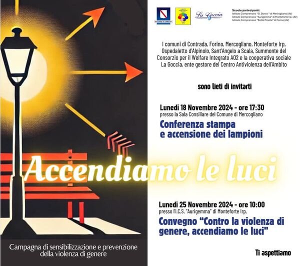 ACCENDIAMO LE LUCI! Campagna di prevenzione e sensibilizzazione della violenza di genere