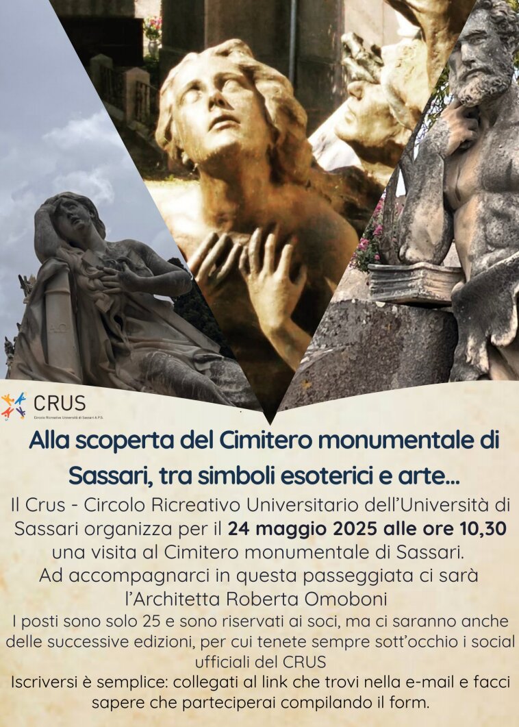 Tra Storia e Mistero: Visita al Cimitero Monumentale di Sassari con Roberta Omoboni - 24 maggio 2025