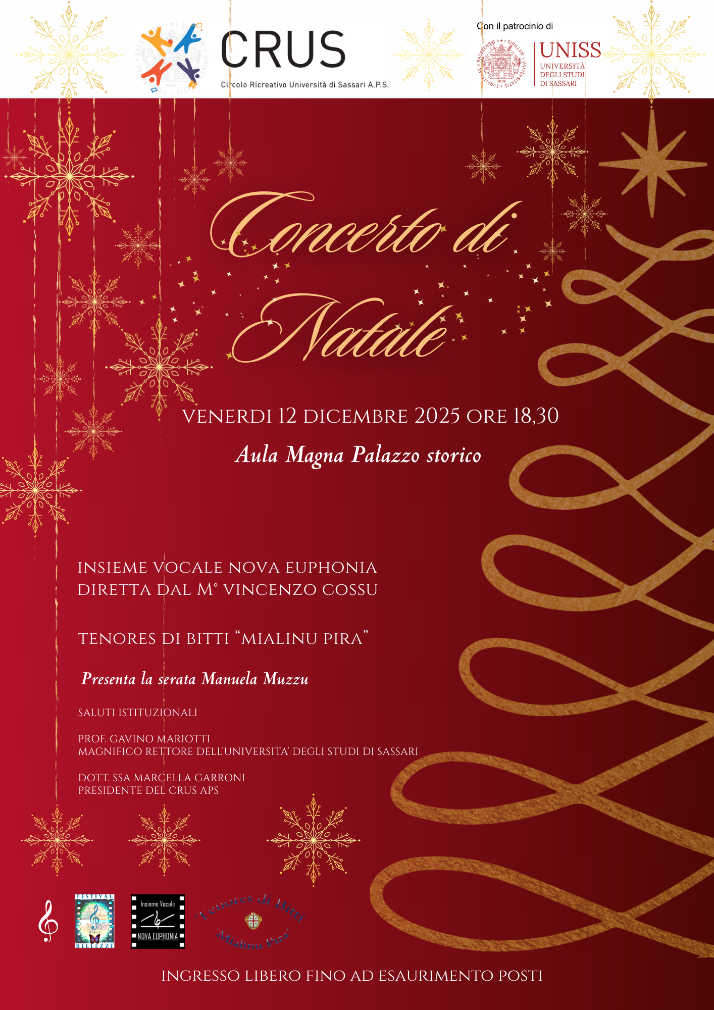 Concerto di Natale 2025 - Aula Magna Palazzo storico