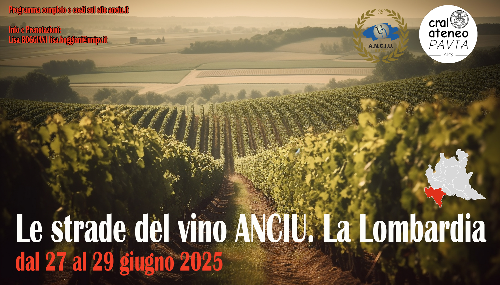 Giro d'Italia ANCIU Lungo la strada dei vini _ 27-29 giugno 2025