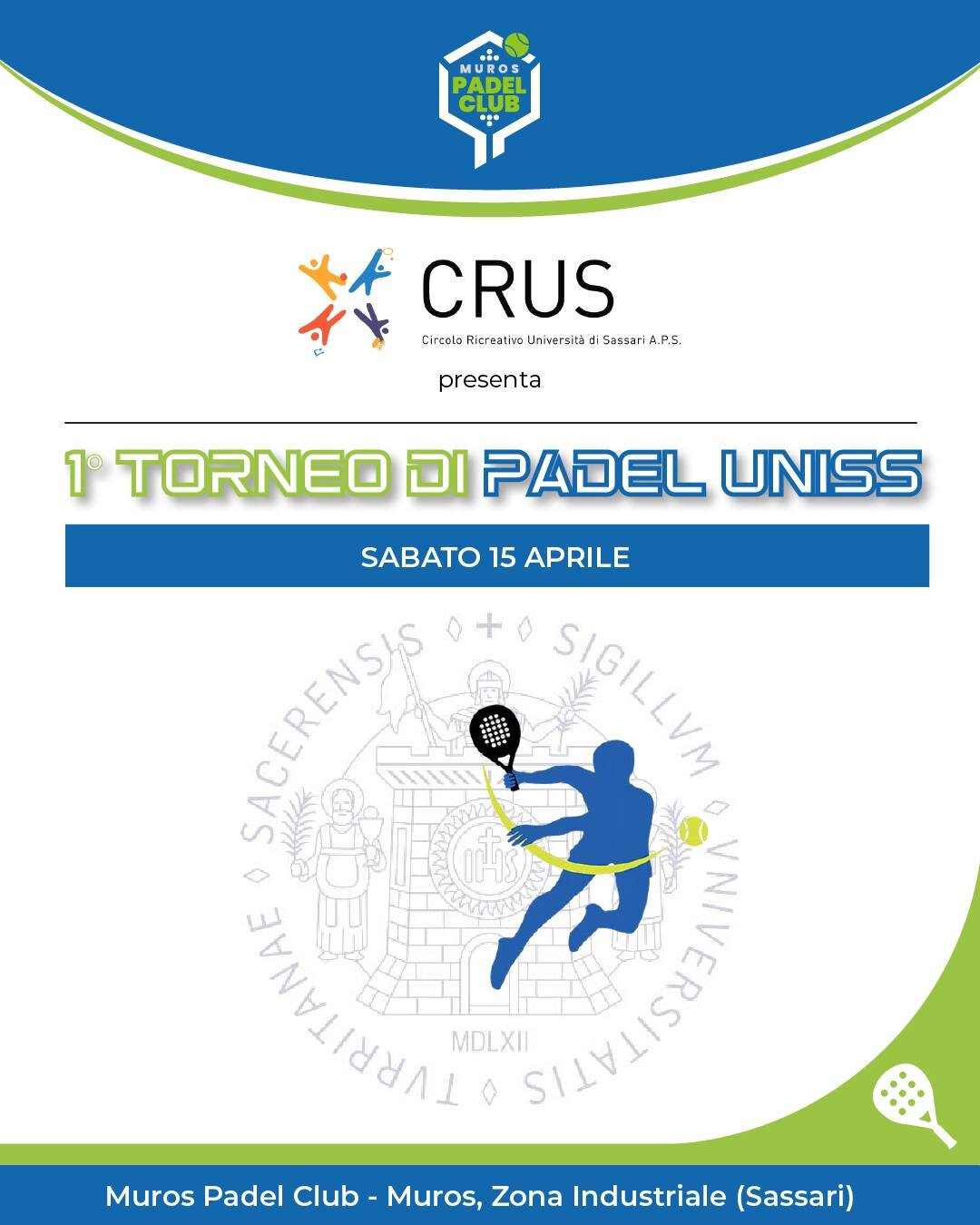 1&deg; Torneo di Padel - Sabato 15 aprile 2023