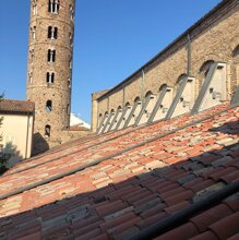 BASILICA DI SANT'APOLLINARE NUOVO - Ravenna (RA) Progettazione sistema anticaduta su copertura in coppi