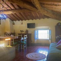 Soggiorno con divano letto singolo