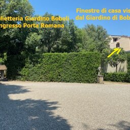 Ingresso Giardino di Boboli e la casa Vista Boboli Le finestre di casa si affacciano proprio sul Giardino di Boboli
