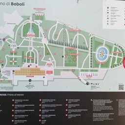 Piantina Giardino Boboli Ingresso Porta Romana