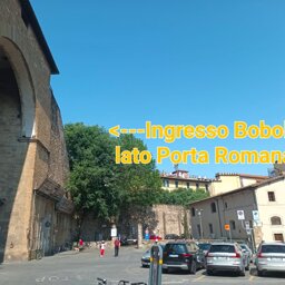 Ingresso Boboli lato esterno Porta Romana