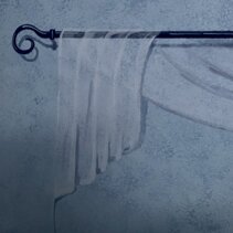 Testiera del letto Trompe l'oeil