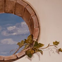 Finestra sul cielo Affresco su muro