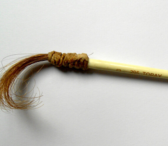 Fetish Hair, wood, cord, 2013