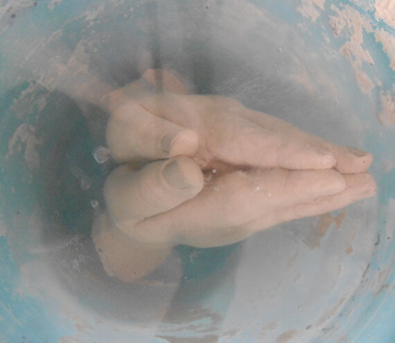 Pray/Preghiera Chalk/gesso, 2012