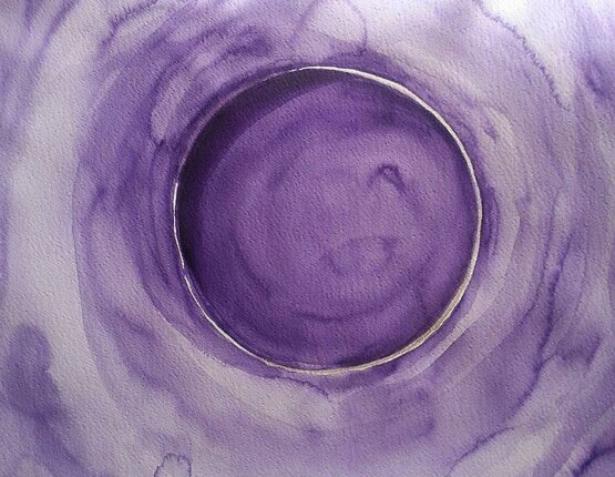 Violet watercolour, 2014