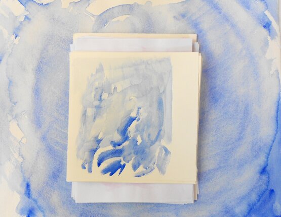 Blue watercolour, 2014