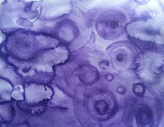 Violet watercolour, 2014