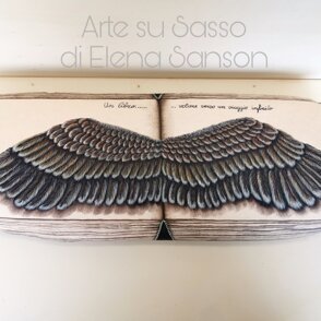 Un libro, volare verso un viaggio infini 40x15