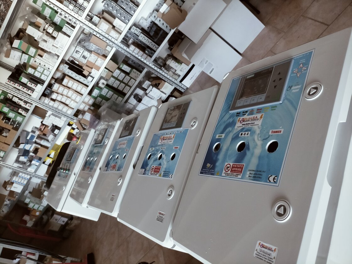 Produzione Quadri gestione Ruspette a cavo d'acciaio