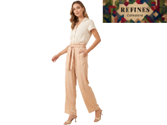 Pantaloni estivi donna REFINES Beige LE-139 ENTRATA LIBERA SHOPPING di Gianluca Fazioli via Marco Emilio Lepido 54/4E 40132 Bologna Borgo Panigale