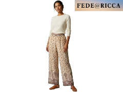 Pantaloni estivi donna FEDE@RICCA Beige A-526# ENTRATA LIBERA SHOPPING di Gianluca Fazioli via Marco Emilio Lepido 54/4E 40132 Bologna Borgo Panigale