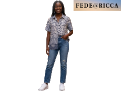 Camicia estiva donna FEDE@RICCA Blu Modello A-526# ENTRATA LIBERA SHOPPING di Gianluca Fazioli via Marco Emilio Lepido 54/4E 40132 Bologna Borgo Panigale