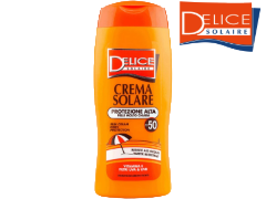 Crema solare 250ml Linea DELICE SOLAIRE Protezione 50 EAN 8004120907241 ENTRATA LIBERA SHOPPING Via Marco Emilio Lepido 54/4E 40132 Bologna Borgo Panigale