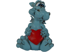 Statuina di drago azzurro Les Alpes (misura 8,5 cm), raffigurato seduto mentre tiene dolcemente tra le zampe un grande cuore rosso. Il negozio si trova a Bologna, in Via Marco Emilio Lepido 54/4E. Statuina di drago azzurro Les Alpes (misura 8,5 cm), raffigurato seduto mentre tiene dolcemente tra le zampe un grande cuore rosso. Il negozio si trova a Bologna, in Via Marco Emilio Lepido 54/4E.