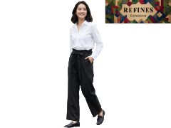 Pantaloni estivi donna REFINES Nero LE-139 ENTRATA LIBERA SHOPPING di Gianluca Fazioli via Marco Emilio Lepido 54/4E 40132 Bologna Borgo Panigale