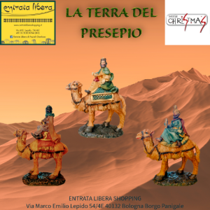 Natale Statuine Presepe Re Magi su Cammello DUEESSE 11cm EAN 803113739033 Entrata Libera Shopping Via Emilio Lepido 54/4E 40132 Bologna Borgo Panigale
